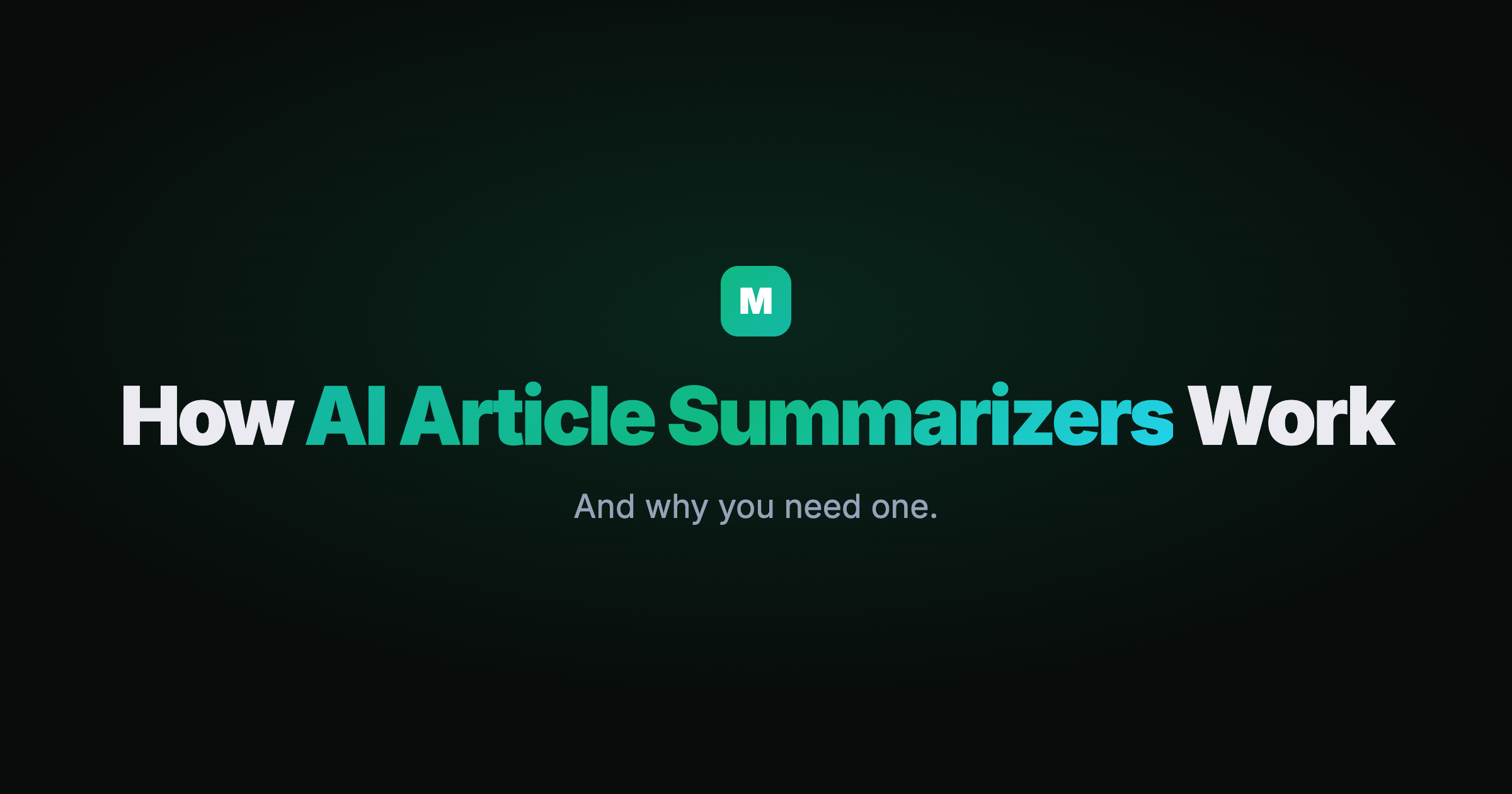 AI article summarizer