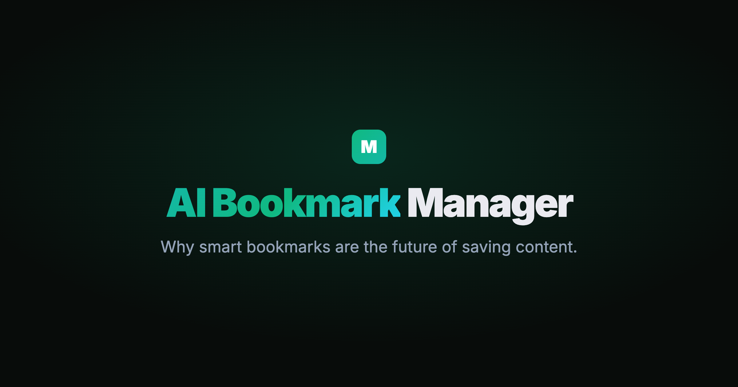 AI Bookmark Manager