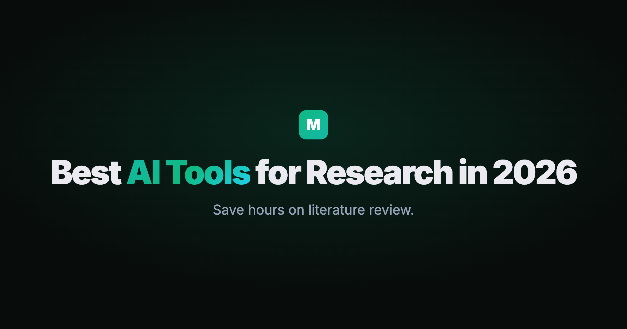 Best AI tools for research