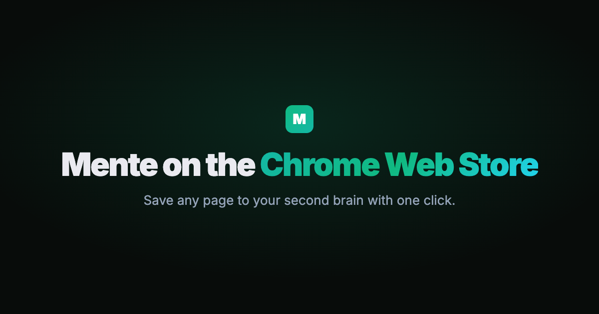 Mente Chrome Extension